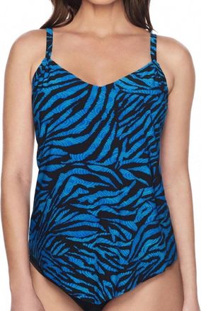 Trimshaper Zulu Hank Tankini Top In Trm Blue Lagoon