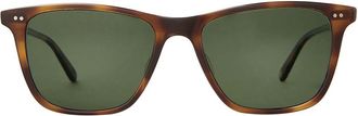 Garrett Leight HAYES SUN Polarized SPBRNSH/PG15 PLR Mens Sunglasses Tortoiseshell Size 52
