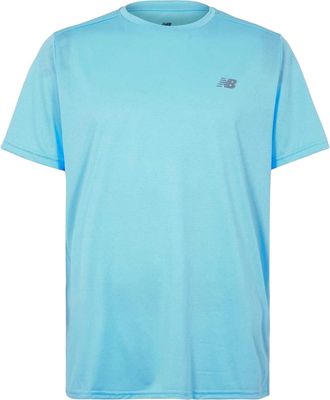 New Balance Effen T-shirt voor heren, normale pasvorm (Licht Blauw)
