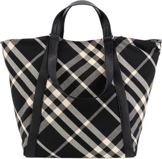 Burberry Embroidered Fabric Festival Shopping Bag