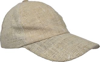 Gheri Hemp Rainbow Tie Dye Handmade Cap Summer Visor Hat Natural