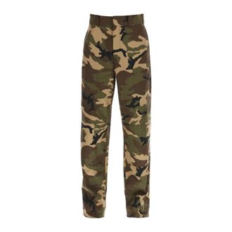 Palm Angels Camouflage Cargo Pants - Heren - Wijde Broeken - Veelkleurig - S - Broeken