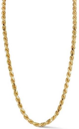 Yield of Men Mens 5mm Rope Chain Necklace in Gold at Nordstrom Rack, Size 26