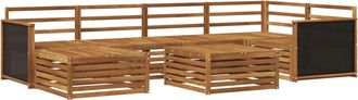 vidaXL Conjunto De Sof&aacute;s De Exterior 7 Uds. Natural Vidaxl