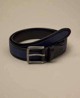 Lucky Brand Leather Canvas Belt