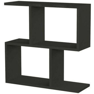 Dmora Dmora - Mesa De Caf&eacute; Dpersend, Mesa De Centro Baja, Revistero Para Sof&aacute;, Estante De La Sala De Estar, 60x20h60 Cm, Antracita