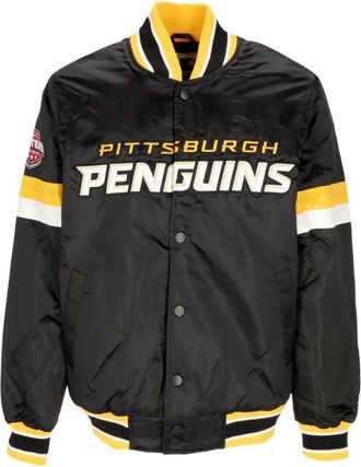 Starter Home Game Satin Bomber Jacket - Heren - Bomber jackets - Veelkleurig - S - Polyester - Jassen
