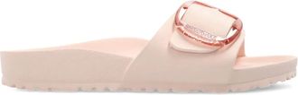 Birkenstock buckle-detail slides - women - Polyethylene vinyl acetate (PEVA)/Vinyl/Vinyl - 36 Narrow - Pink