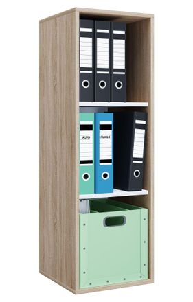 ebuy24 Ebuy24 - Estante De Madera Vcm De Pie Gabinete De Archivo De Ahorro De Espacio Dimensiones Aprox. Al. 110 X An. 35 X T. 37 Cm Estante Elegante Estante
