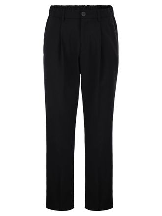 Herno Stretch Tailored Trousers In Wool Blend