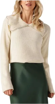Y.A.S Y.a.s, Truien & Vesten, Dames, Wit, L, Polyester, Dames Truien & vesten Yascharma Ls Knit Pullover S