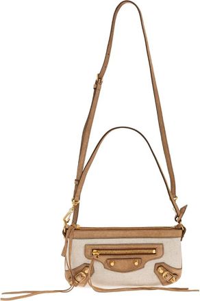 Balenciaga Le City Bag - Dames - Schoudertassen - Beige - ONE Size - Katoen - Tassen