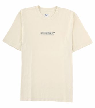 C.P. Company Beige Crew Neck T-Shirt