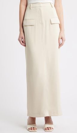 Odd Muse The Ultimate Muse Maxi Trouser Skirt in Oat at Nordstrom, Size X-Small