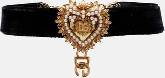 Dolce & Gabbana DG velvet choker