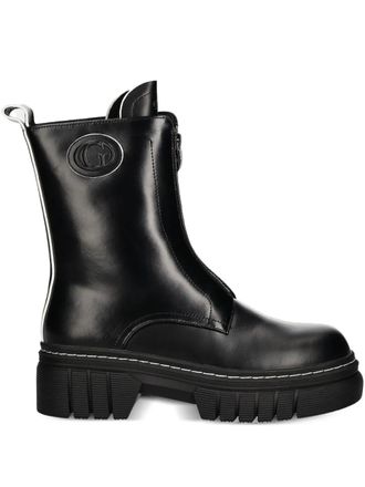 Guess Co Annia boots - women - Calf Leather/Fabric/Polyurethane/Rubber - 35 - Black
