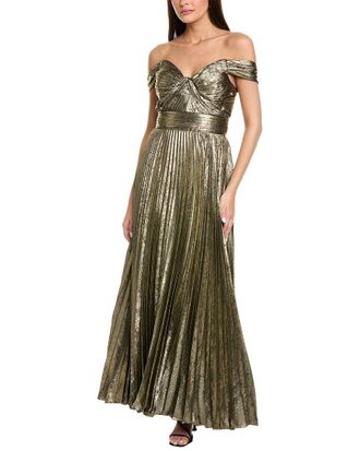Tahari by ASL Tahari Asl Accordion Pleated Gown