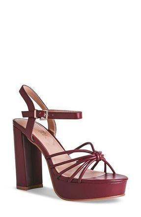 Touch Ups Tiara Platform Sandal in Dark Red at Nordstrom, Size 5.5