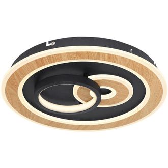 Globo Lighting Plaf&oacute;n - Chessy - Negro - Metal - &Oslash; 40cm - Led
