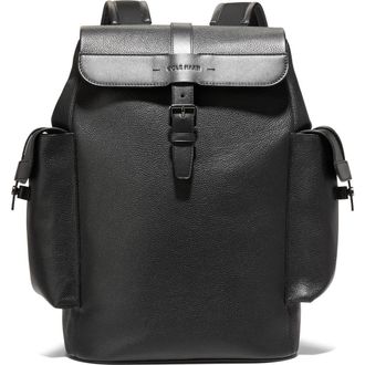 Cole Haan Triboro Leather Backpack in Black at Nordstrom