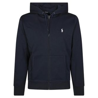 Polo Ralph Lauren Hoodies & sweatvesten, Heren, Blauw, M, Ritssluiting Hoodie Sweatshirt