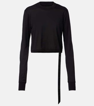 Rick Owens Belted cotton jersey T-shirt