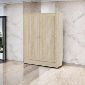 Dmora Estante Para Libros Ambre, Estante De Oficina, Porta Libros M&oacute;vil, Biblioteca, 79x28 H107 Cm, Roble - Dmora