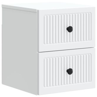 vidaXL Mesita De Noche De Pared 33 X 34,5 X 40 Cm Madera De Ingenier&iacute;a Vidaxl