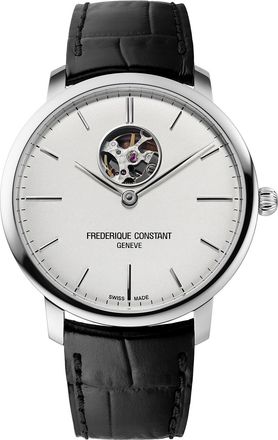 Frederique Constant Frédérique Slimline Heart Beat Mens Black Watch FC-312S4S6 Leather (archived) - One Size