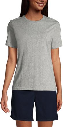 Lands End School Uniform Short Sleeve Feminine Fit Essential T-shirt in Gray Heather at Nordstrom, Size X-Large