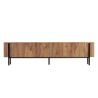 Calicosy Mueble tv 2 puertas abatibles con patas de metal l180 cm - efecto