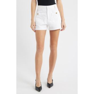 Frame Denim The Cruise Denim Shorts in White at Nordstrom, Size 27