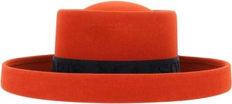 Maison Michel Heeft - Dames - Hoeden - Oranje - S - Accessoires