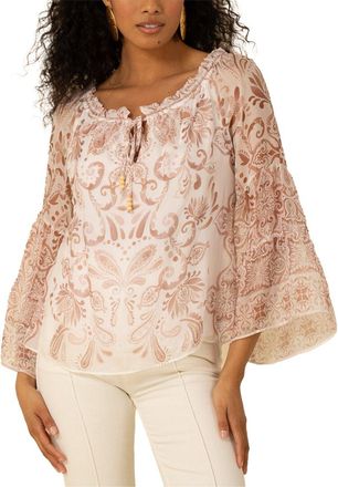 Hale Bob Hale Bob Myra Silk-Blend Blouse