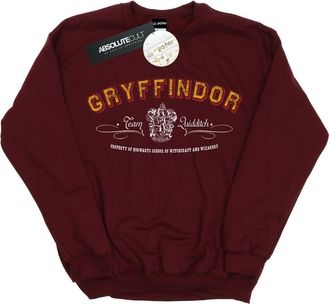 Harry Potter Dames/Dames Gryffindor Team Zwerkbal Sweatshirt (Bourgondi&euml;)
