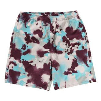 A Bathing Ape Map Camo Regular Fit Beach Shorts Multicolor 1L30-153-002-MULTI