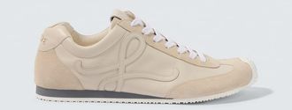 Loewe Ballet Runner 2.0 suede-trimmed leather sneakers