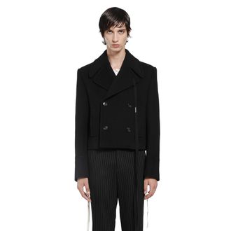 Ann Demeulemeester Dalmar Double-Breasted Short Caban