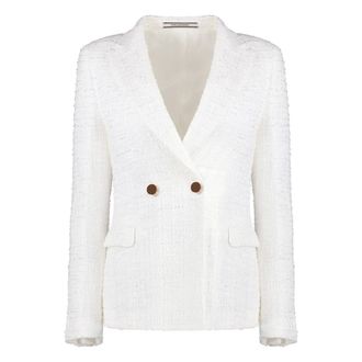Tagliatore Blazers, female, White, Size: S J-Albar Tweed Blazer