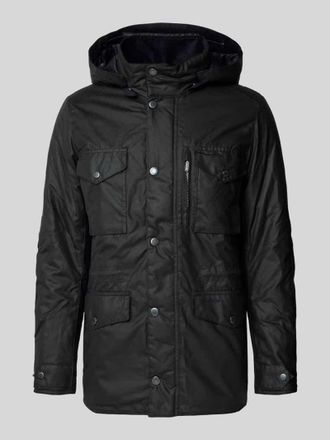 Barbour Regular Fit Parka aus reiner Baumwolle in Marine, Gr&ouml;&szlig;e XXL