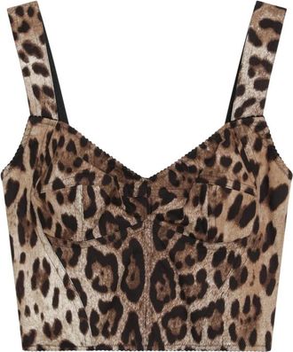 Dolce & Gabbana Bustier - Dames - Tops zonder mouwen - Bruin - S - Tops