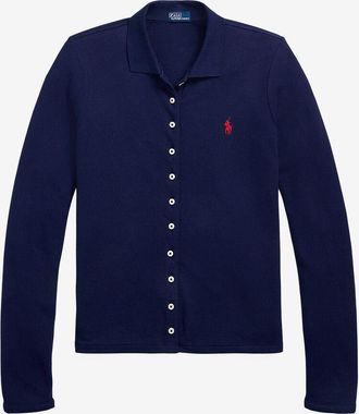 Polo Ralph Lauren Langarm-Hemd aus Baumwollpiqu&eacute; Pony