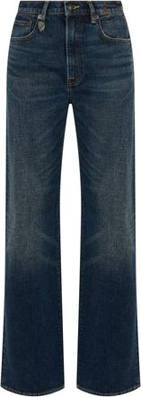 R13 Blue Loose High Rise Jeans