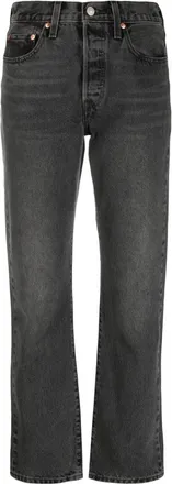 Levi's 501 Original straight-leg jeans - women - Cotton - 24 - Black