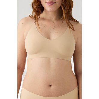 True & Co. Triangle Lace Racerback Bralette in Desert at Nordstrom, Size X-Large
