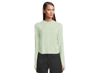 Prana Sol Searcher LS Crew Womens Sweatshirt Bio Mint : MD, Elastane/Polyester