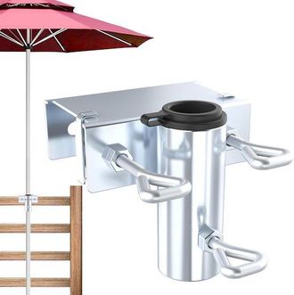 No Brand Soporte De Clip Para Sombrilla De Exterior (horizontal) De 1 Pieza, Soporte De Metal Para Sombrilla, Clip Para Mesa De Sombrilla De Jard&iacute;n Con Ganchos