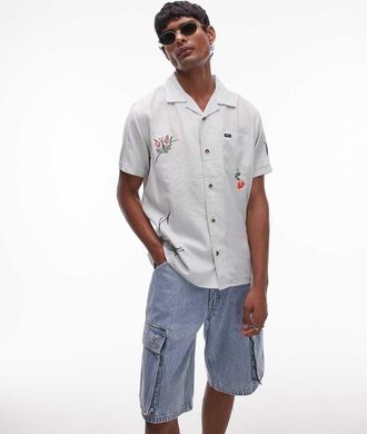 Rvca Nectar - Camicia a maniche corte color tè verde