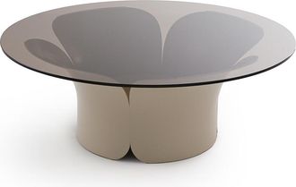 La Redoute Interieurs Tulpvormige salontafel in ijzer en glas Tessen