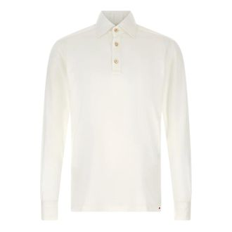 Kiton Positano Polo Shirt - male - Kiton - Polo Shirts - White - 3XL - Tops